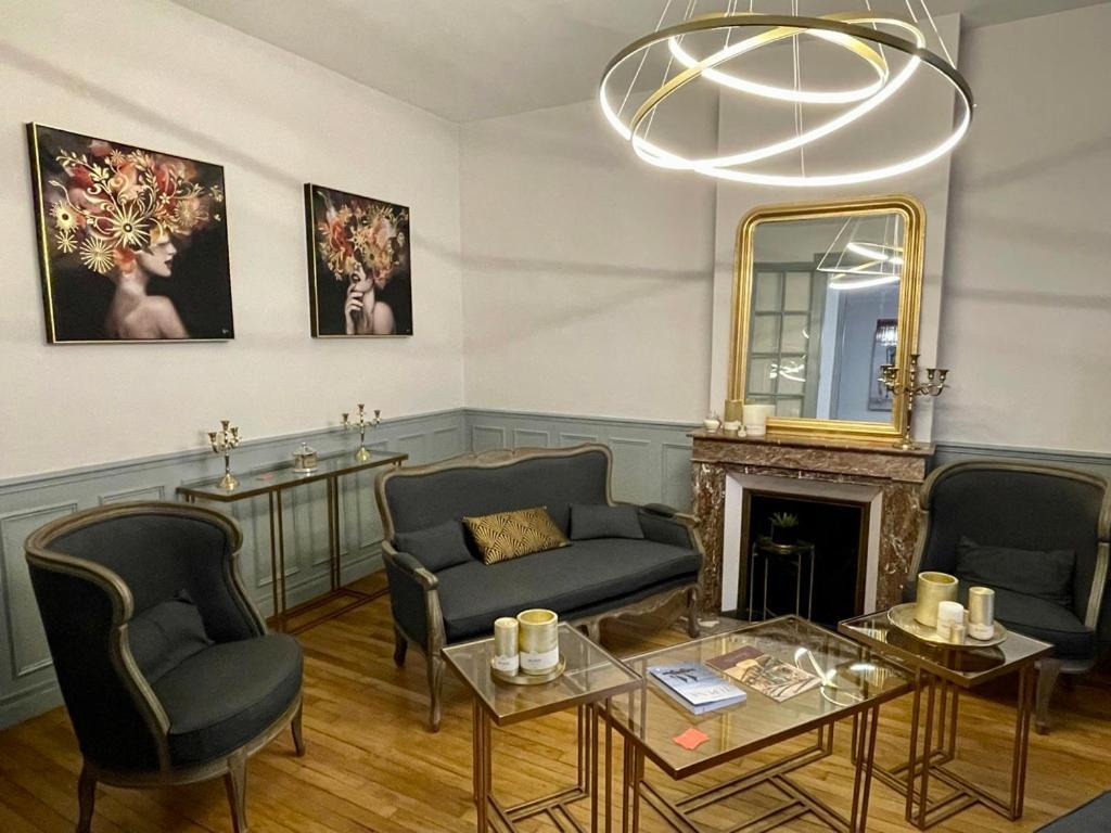 Suites Mana - La Perle Des Isles , Superbe Maison Art Deco Avec Balneotherapie Rethel Luaran gambar